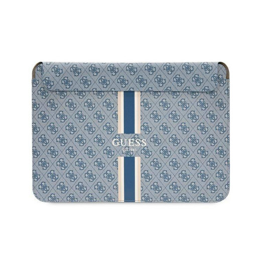 Чехол Guess для MacBook 13 Sleeve 4G Stripes Blue