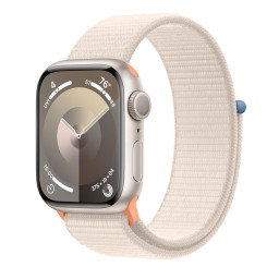Часы Apple Watch Series 9 41мм, корпус из алюминия цвета сияющая звезда, ремешок Loop «сияющая звезда» купить в Уфе