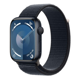 Часы Apple Watch Series 9 41 мм, корпус из алюминия цвета Темная ночь, ремешок Loop «Темная ночь» MR8Y3LL/A купить в Уфе