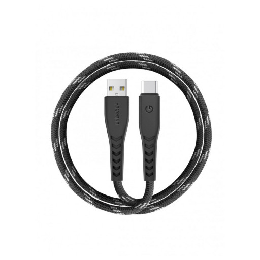 Кабель EnergEA NyloFlex USB-A to USB-C 5A Black 1.5m