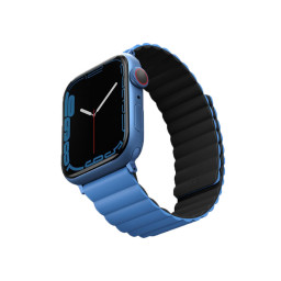 Ремешок Uniq для Apple Watch 41/40/38mm Revix reversible Magnetic Caspian Blue/Black купить в Уфе