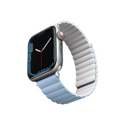 Ремешок Uniq для Apple Watch 41/40/38mm Revix reversible Magnetic White/Arctic Blue купить в Уфе