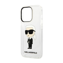 Накладка Lagerfeld для iPhone 15 Pro PC/TPU NFT Karl Ikonik Transparent купить в Уфе