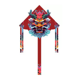 Воздушный змей Zeegl 1.6m 200m Chinese Dragon Kite Set