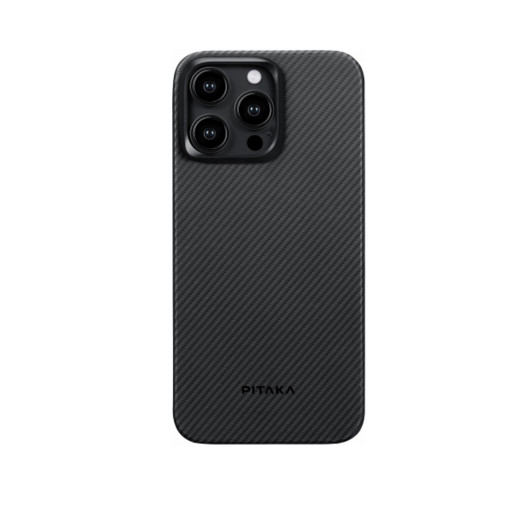 Накладка Pitaka MagEZ Case 4 для iPhone 15 Pro Max черно-серая в полоску