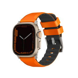 Ремешок Uniq для Apple Watch 42/44/45/49mm Linus Airosoft silicone strap Volt Orange купить в Уфе