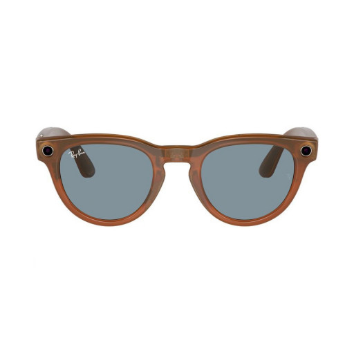 Умные очки Ray-Ban Smart Glasses Headliner RW4009 Shiny Caramel/Teal Blue