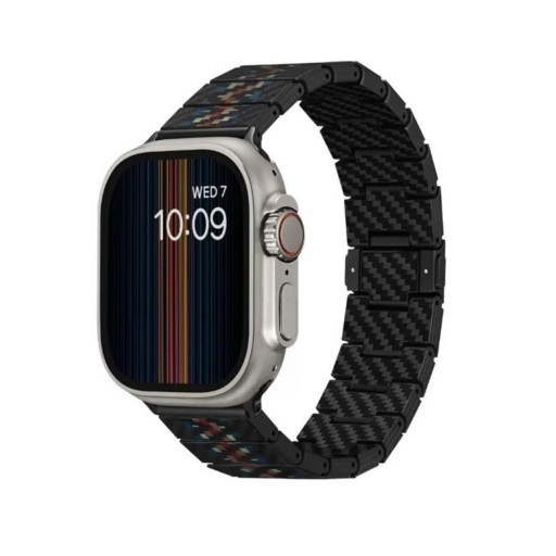 Ремешок Pitaka для Apple Watch 38/40/41/42/44/45/49mm Carbon Fiber Link Rhapsody