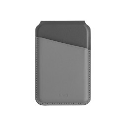 Чехол-бумажник Uniq Lyden DS Magnetic FRID-blocking cardholder with Stand Rhino Grey/Black купить в Уфе
