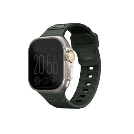 Ремешок Uniq для Apple Watch 49/45/44/42mm STRIDE FKM Rubber Green