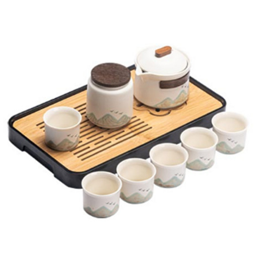 Чайный сервиз Zhexuan Far Moutain Hand Grip Pot 8 piece Set White