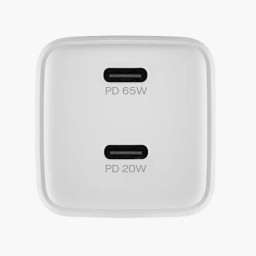 Сетевое зарядное устройство uBear Bridge Wall Charger 65W GaN 2 USB-C белое фото купить уфа