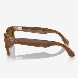 Умные очки Ray-Ban Smart Glasses Wayfarer RW4008 Shiny Caramel/Polar Brown фото купить уфа
