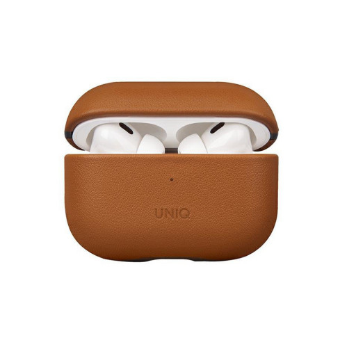 Чехол Uniq для Airpods Pro 2 Terra Genuine Leather with handstrap Toffee Brown