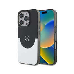 Накладка Mercedes для iPhone 16 Pro PC/TPU Double layer Bicolor Black/Silver MagSafe купить в Уфе