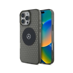 Накладка Mercedes для iPhone 16 Pro PC/TPU Star pattern and Circle Black MagSafe купить в Уфе