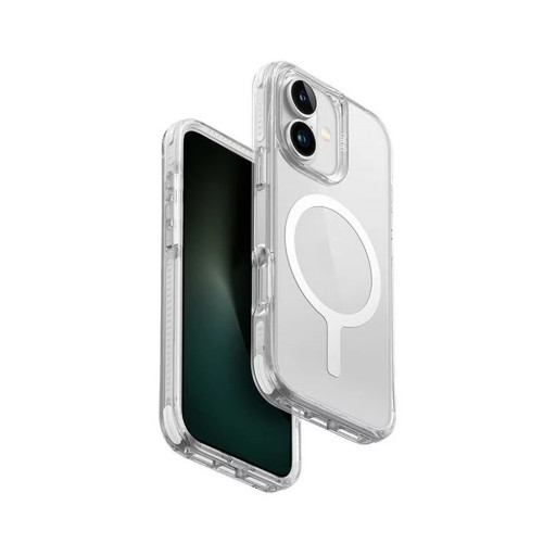 Накладка Uniq для iPhone 16 Combat Lume-White MagSafe