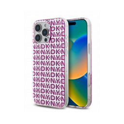 Накладка DKNY для iPhone 16 Pro Max PC/TPU Double layer Repeat Electroplated Pink купить в Уфе