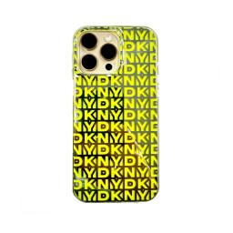 Накладка DKNY для iPhone 16 Pro Max PC/TPU Double layer Repeat Electroplated Yellow купить в Уфе