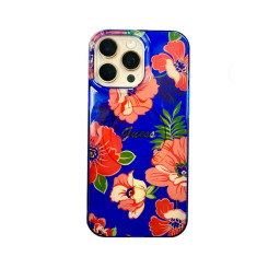 Накладка Guess для iPhone 16 Pro Max PC/TPU Flowers Invisible Ring Red MagSafe купить в Уфе