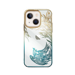 Накладка Kingxbar для iPhone 13 Phoenix series Flying Gold/Green купить в Уфе