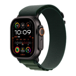 Apple Watch Ultra 2 49mm Black Titanium Dark Green Alpine Loop M купить в Уфе