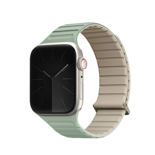 Ремешок Uniq для Apple Watch 38/40/41mm Revix EVO reversible Magnetic Soft Mint/Beige