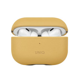 Чехол Uniq для Airpods Pro 2 Lyden DS Leatherette with handstrap Canary Yellow/Flint Grey купить в Уфе