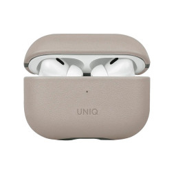 Чехол Uniq для Airpods Pro 2 Lyden DS Leatherette with handstrap Ivory/Lychen Green купить в Уфе