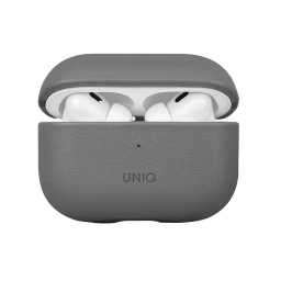 Чехол Uniq для Airpods Pro 2 Lyden DS Leatherette with handstrap Rhino Grey/Black купить в Уфе