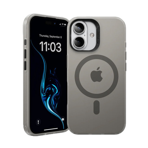 Накладка Benks для iPhone 16 Lucid Armor Case MagSafe Grey