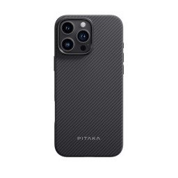Накладка Pitaka Military-Grade Protective Case для iPhone 16 Pro черно-серая купить в Уфе