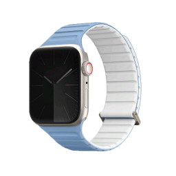 Ремешок Uniq для Apple Watch 38/40/41/42mm Revix EVO reversible Magnetic Powder Blue/White купить в Уфе