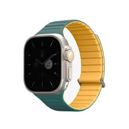 Ремешок Uniq для Apple Watch 42/44/45mm Revix EVO reversible Magnetic Viridian Green/Burnt Yell купить в Уфе