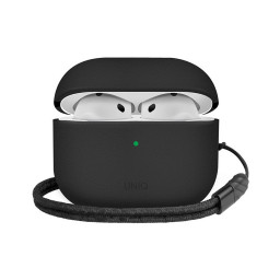 Чехол Uniq для Airpods 4 Lyden Leatherette with handstrap Black купить в Уфе
