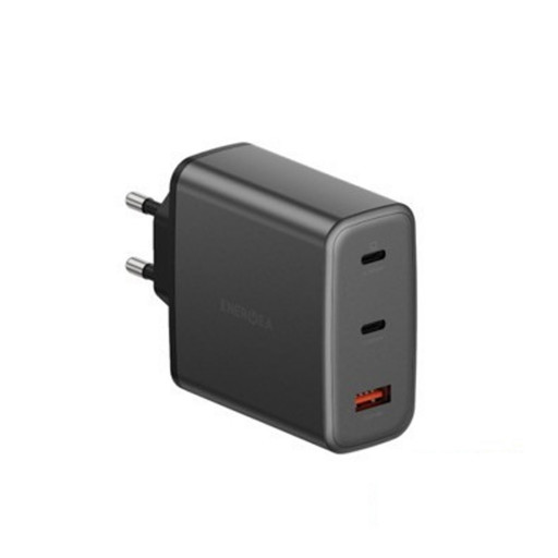 Сетевое зарядное устройство EnergEA AmpCharge Gan100 2USB-C +1USB-A 100W Gunmetal