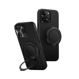 Накладка Uniq для iPhone 16 Pro Max KEVA AIR Kevlar + GripFit Premium Mount Black MagSafe купить в Уфе