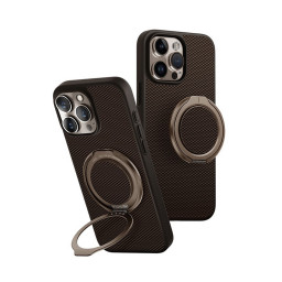 Накладка Uniq для iPhone 16 Pro Max KEVA AIR Kevlar + GripFit Premium Mount Brown MagSafe купить в Уфе