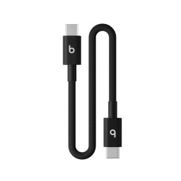 Кабель Beats USB‑C to USB‑C Woven Short Cable 20 cm Bolt Black MEQ94 купить в Уфе