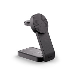 Беспроводное зарядное устройство Blupebble 3 IN 1 QI2 Wireless Foldable MagSafe Charging Stand Black купить в Уфе