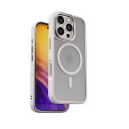 Накладка Blupebble для iPhone 16 Pro Hybrid Matte Cover With MagSafe White купить в Уфе