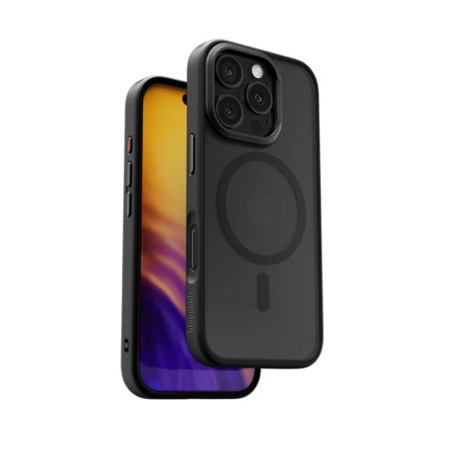 Накладка Blupebble для iPhone 16 Pro Max Hybrid Matte Cover With MagSafe Black