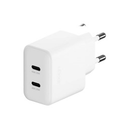 Сетевое зарядное устройство uBear Bridge Wall Charger 45W GaN 2 USB-C белое купить в Уфе