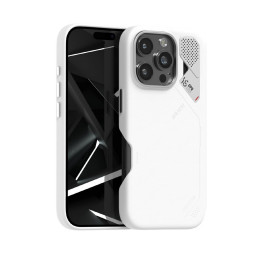 Накладка Aulumu для iPhone 16 Pro Max A16 Vegan Leather Case белая купить в Уфе