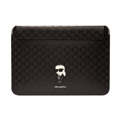 Чехол Lagerfeld для ноутбуков 13"/14" Saffiano Sleeve Monogram NFT Karl Ikonik Black