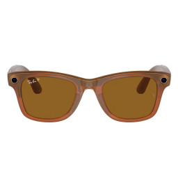 Умные очки Ray-Ban Smart Glasses Wayfarer RW4006 Shiny Caramel/Polar Brown купить в Уфе