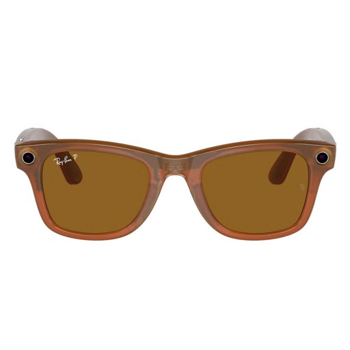 Умные очки Ray-Ban Smart Glasses Wayfarer RW4006 Shiny Caramel/Polar Brown