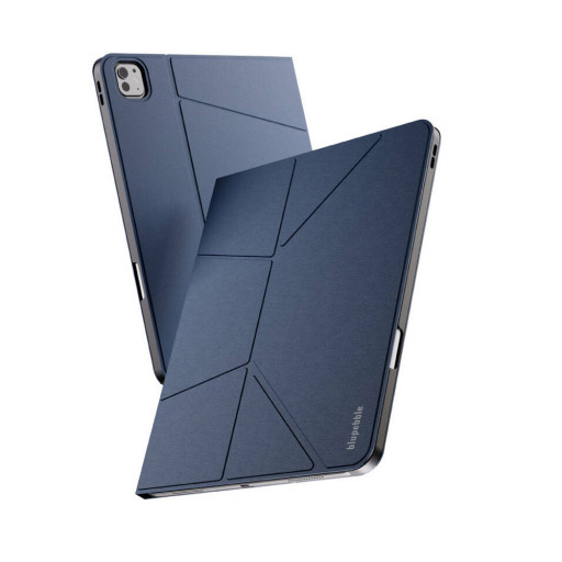 Накладка Blupebble Tokyo для iPad Pro 11 2024 Elevated Case With Foldable Stand синий
