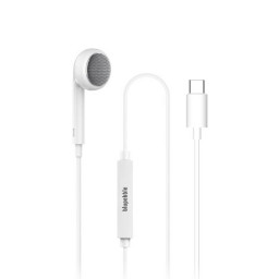 Наушники Blupebble Mono Stereo EarPhone With Type-C Connector 1.2 белые купить в Уфе