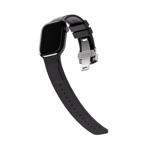 Ремешок Blupebble для Apple Watch 42/44/45/49mm Flexor Premium Fluoro Rubber черный